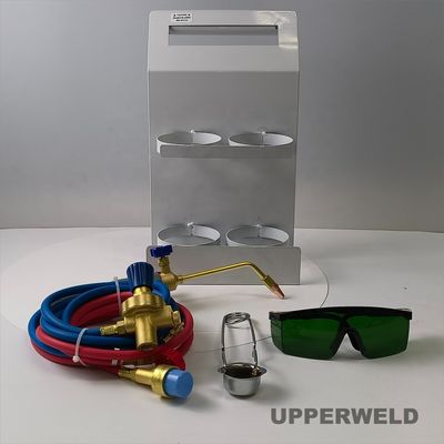 Kit de tochas portáteis de aquecimento de cilindros de oxigénio com óculos de segurança e temperatura de 3550 °C